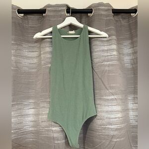 Altar'd State Sage Ribbed Bodysuit
